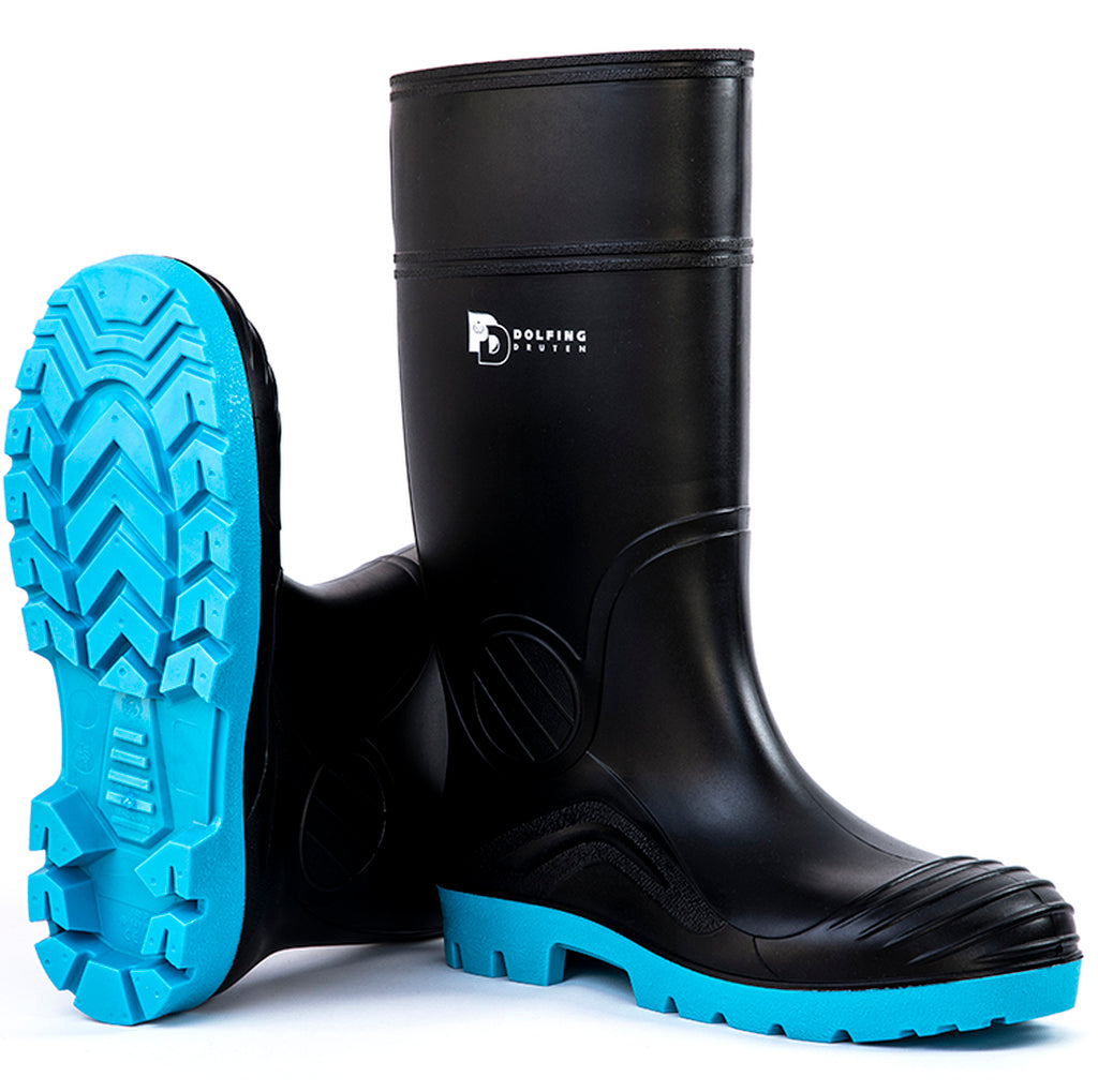Dolfing PVC Laars Zwart | Waterdicht & slijtvast 40 t/m 47