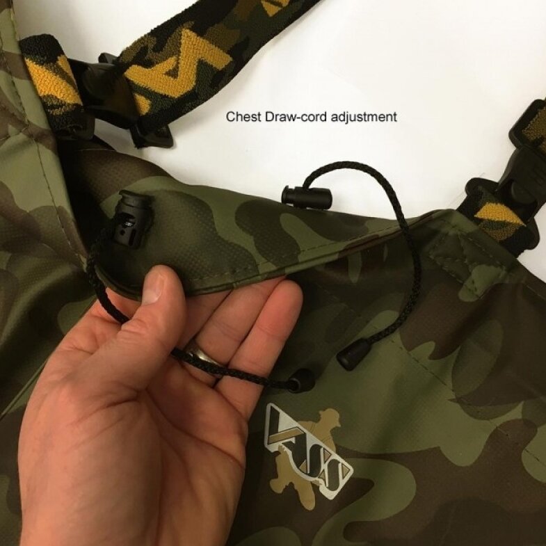 Vass E785 series Camo chest wader maat 45 heavy duty waadpak