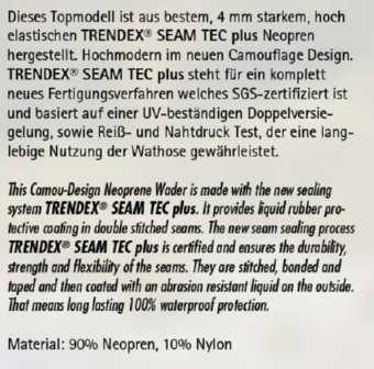 Behr - Seam tec plus wader camou 4mm