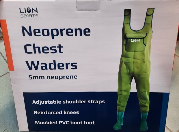 Lion Sports wader neopreen 5mm maat 040-047