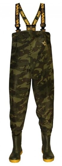 Vass E785 series Camo chest wader maat 45 heavy duty waadpak