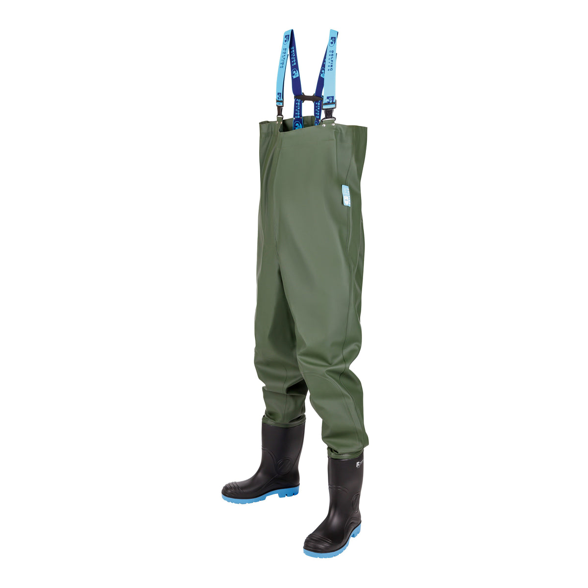 Dolfing Waadbroek Universal 425.08 – PVC waadpak met aangelaste laarzen 40 t/m 51 kledingmaat S t/m 3XL
