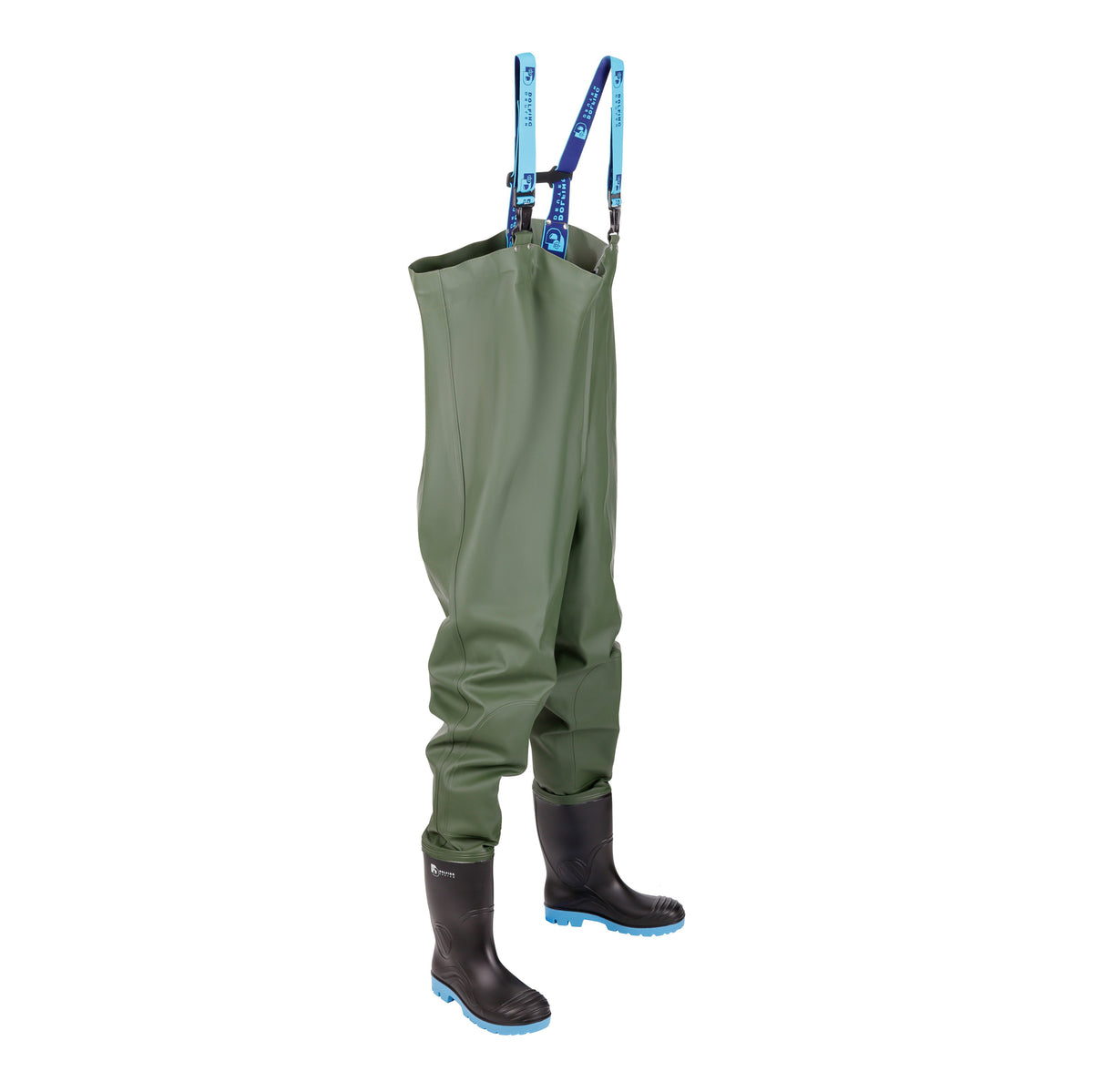 Dolfing Waadbroek Universal 425.08 – PVC waadpak met aangelaste laarzen 40 t/m 51 kledingmaat S t/m 3XL