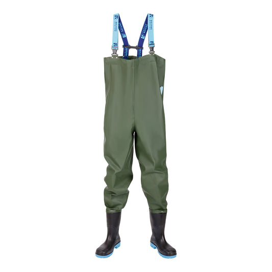 Dolfing Waadbroek Universal 425.08 – PVC waadpak met aangelaste laarzen 40 t/m 51 kledingmaat S t/m 3XL