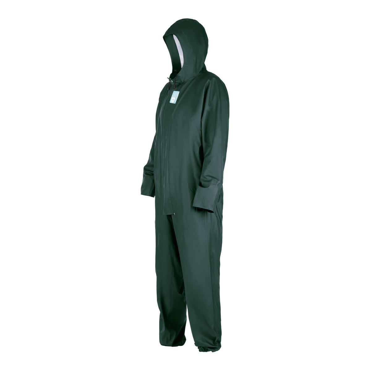 Dolfing Coverall Ugie 431.09 | PVC overall met capuchon dennen groen, kobalt blauw S t/m 3XL