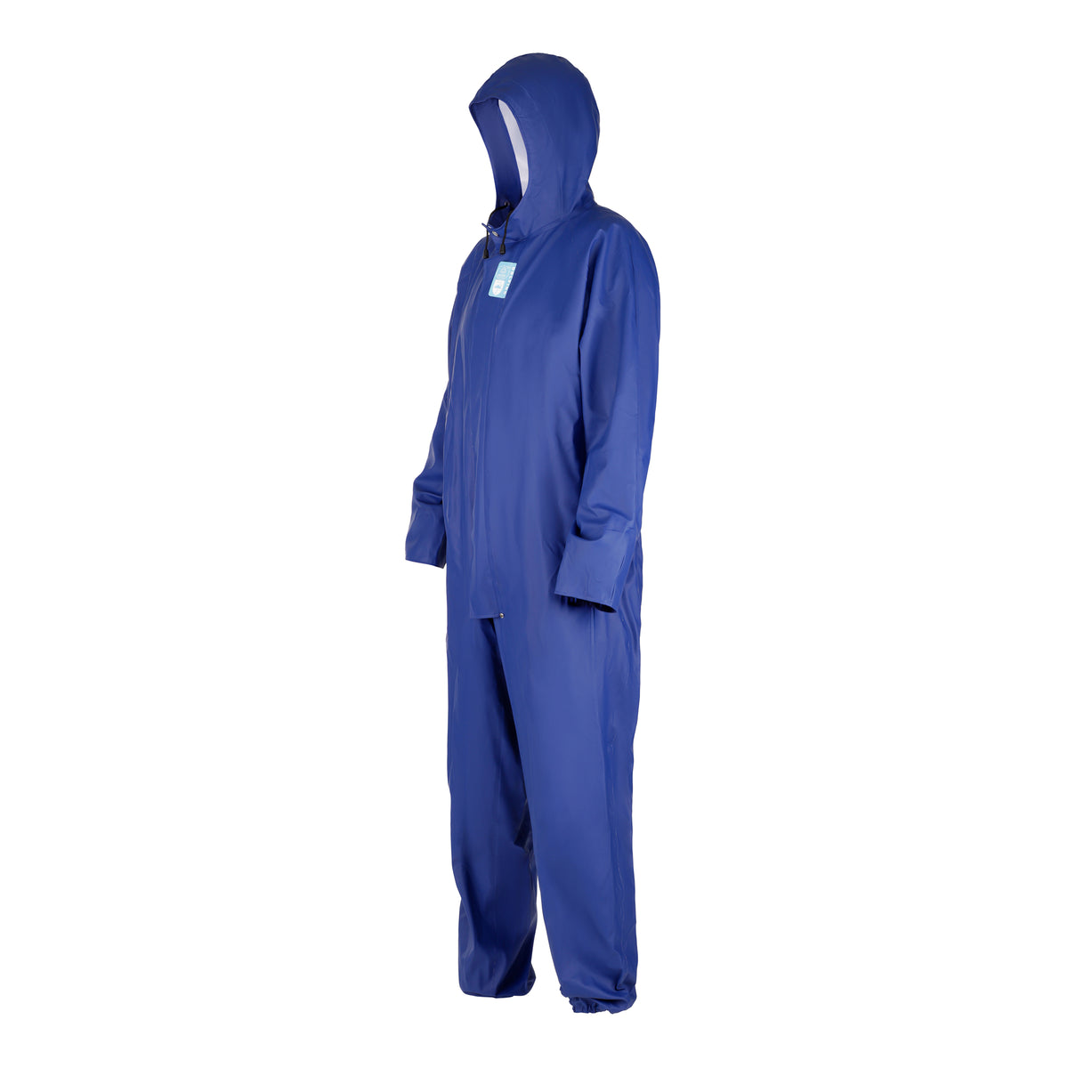 Dolfing Coverall Ugie 431.09 | PVC overall met capuchon dennen groen, kobalt blauw S t/m 3XL