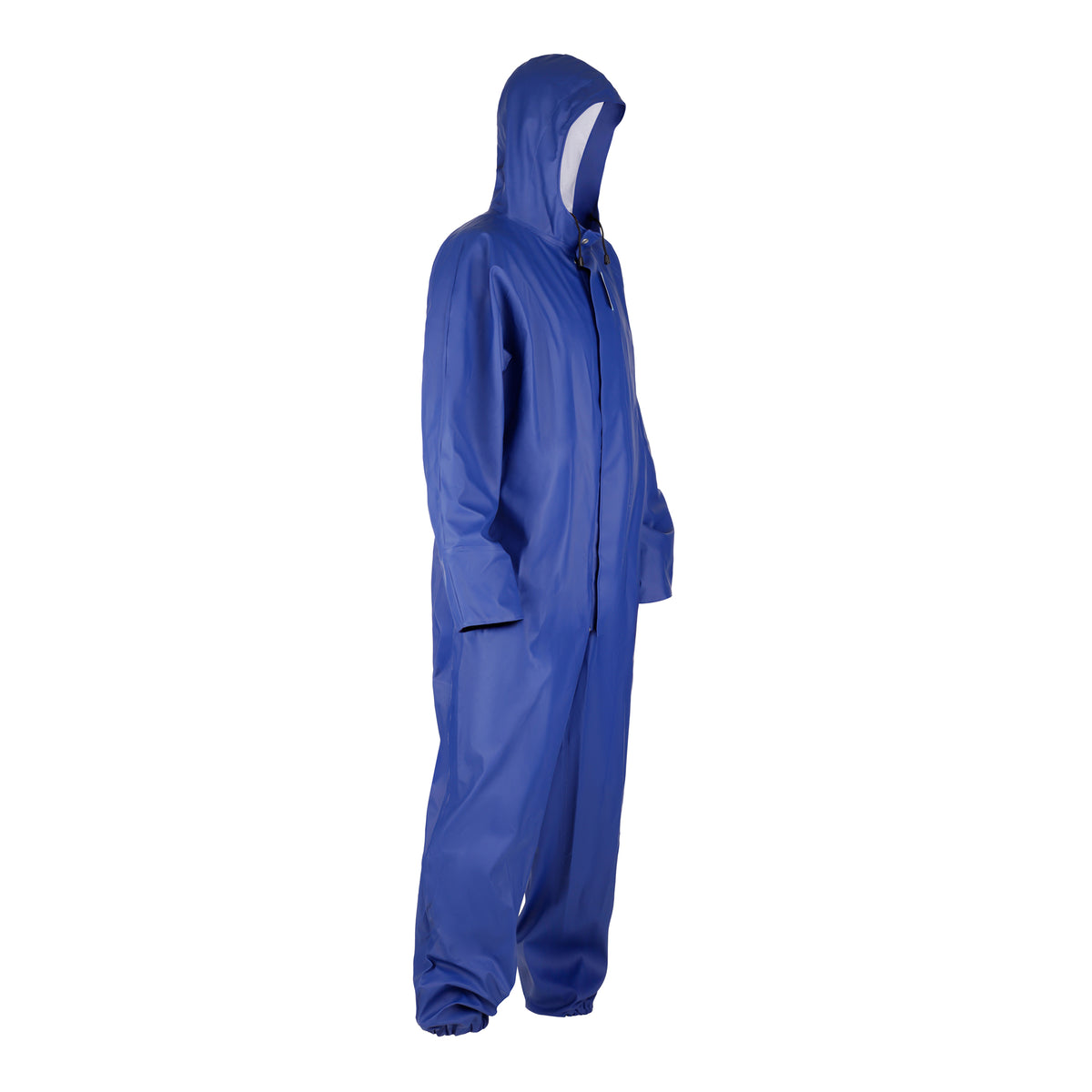 Dolfing Coverall Ugie 431.09 | PVC overall met capuchon dennen groen, kobalt blauw S t/m 3XL