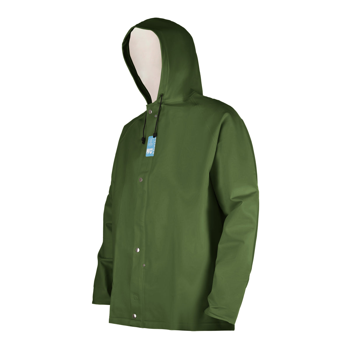 Dolfing Regenjas 404.01 Groen | Waterdichte PVC regenjas