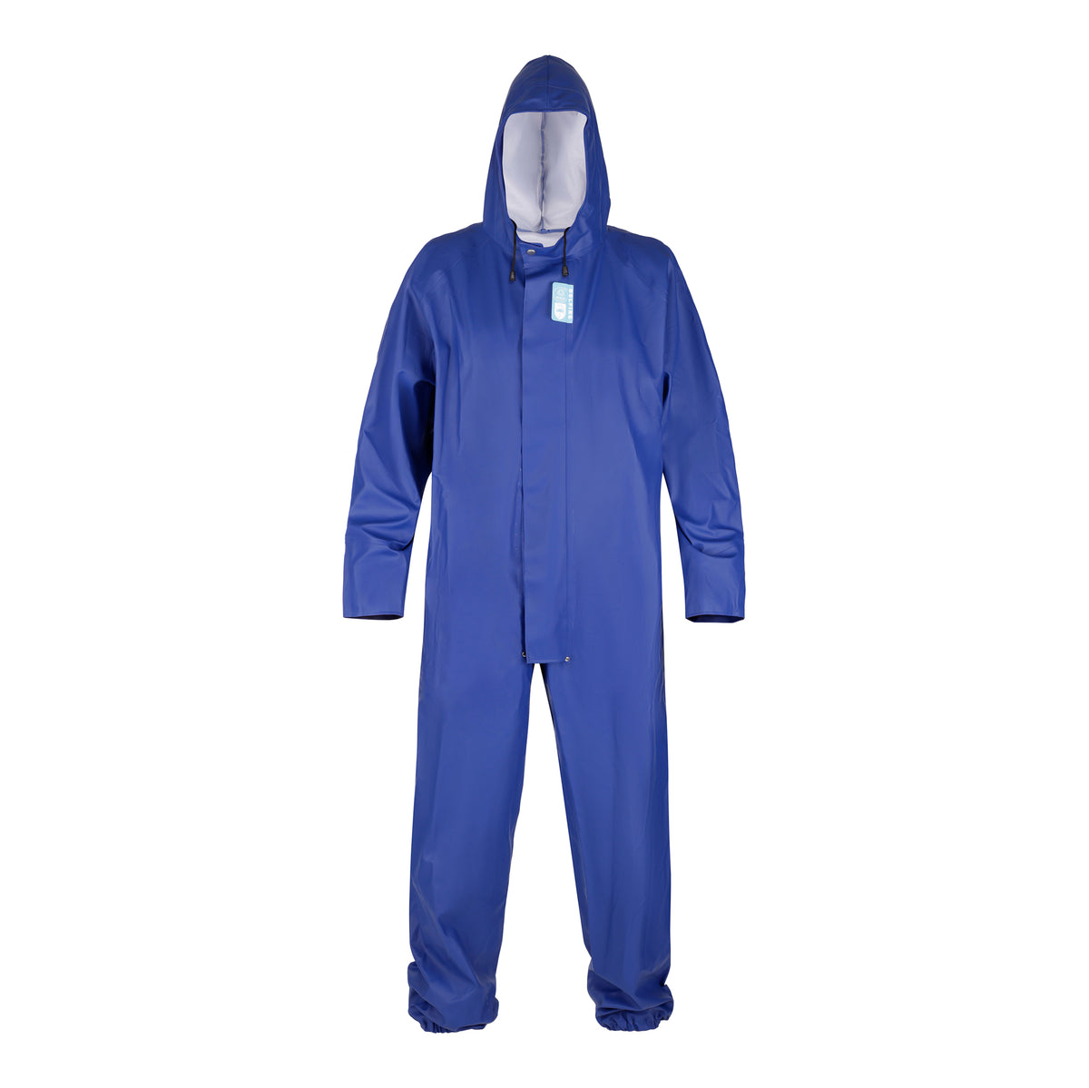 Dolfing Coverall Ugie 431.09 | PVC overall met capuchon dennen groen, kobalt blauw S t/m 3XL