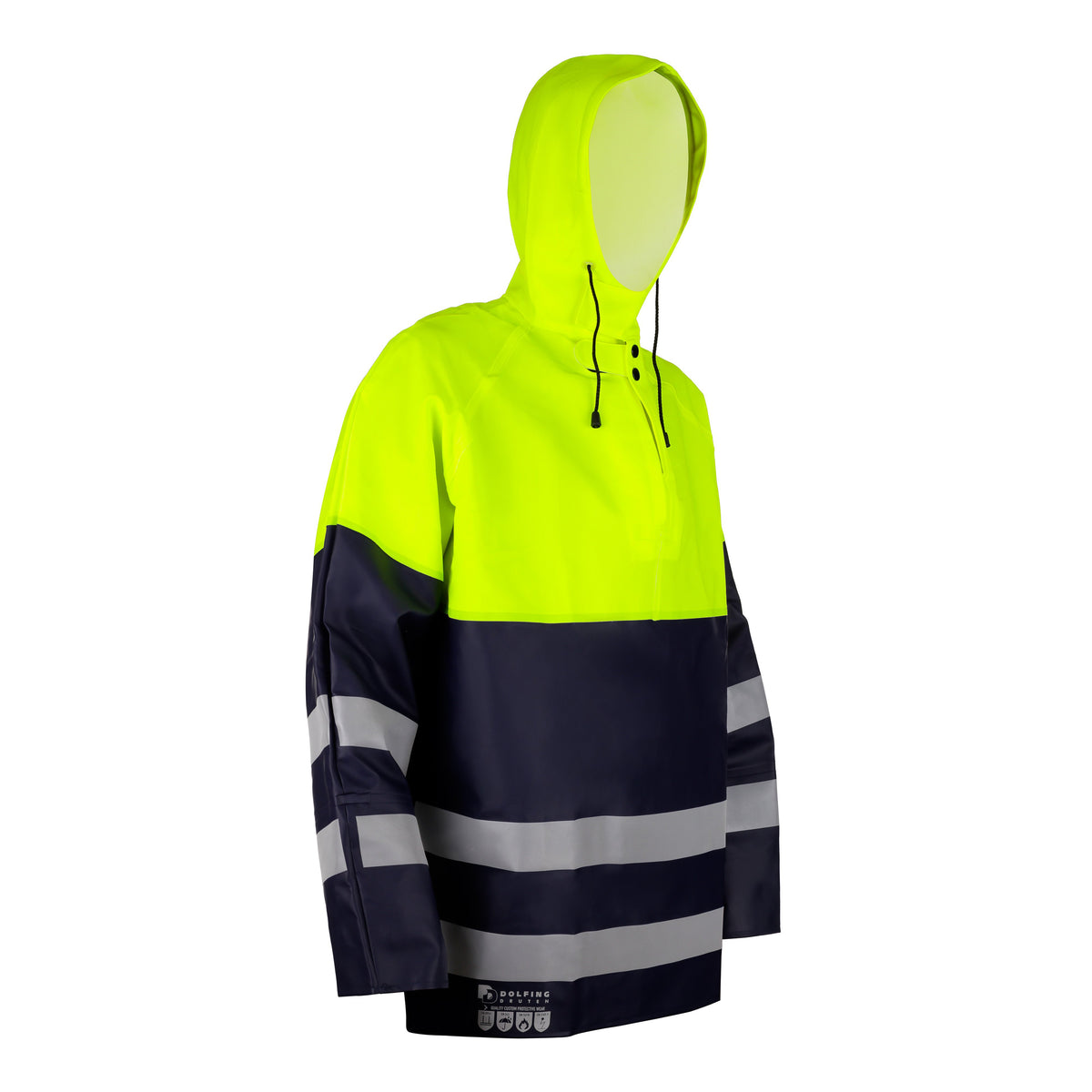 Dolfing Anorak Seppie 406.12 | Hi-vis regenanorak
