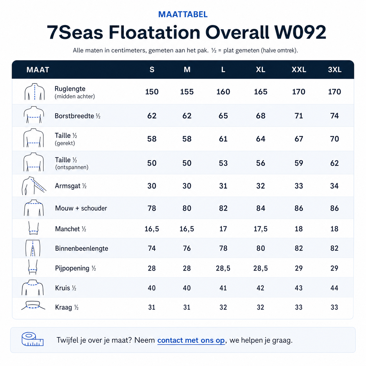 7Seas Floatation Overall W092 | Drijfpak zeevissen