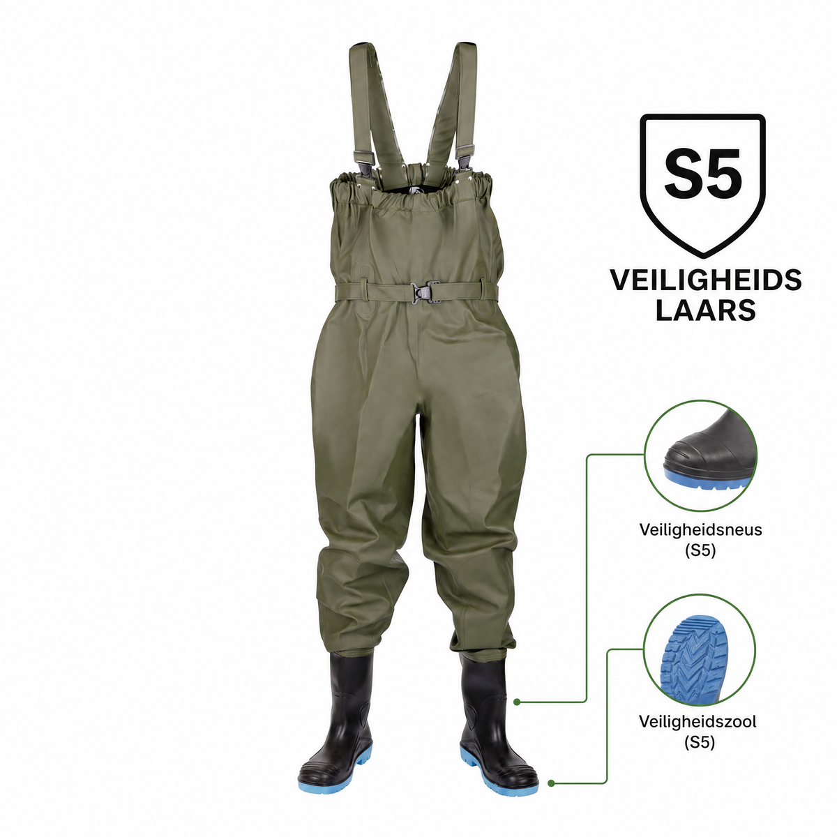 Dolfing Waadbroek Excellent S5 | Winter, stalen neus 40 t/m 51  S t/m XXL