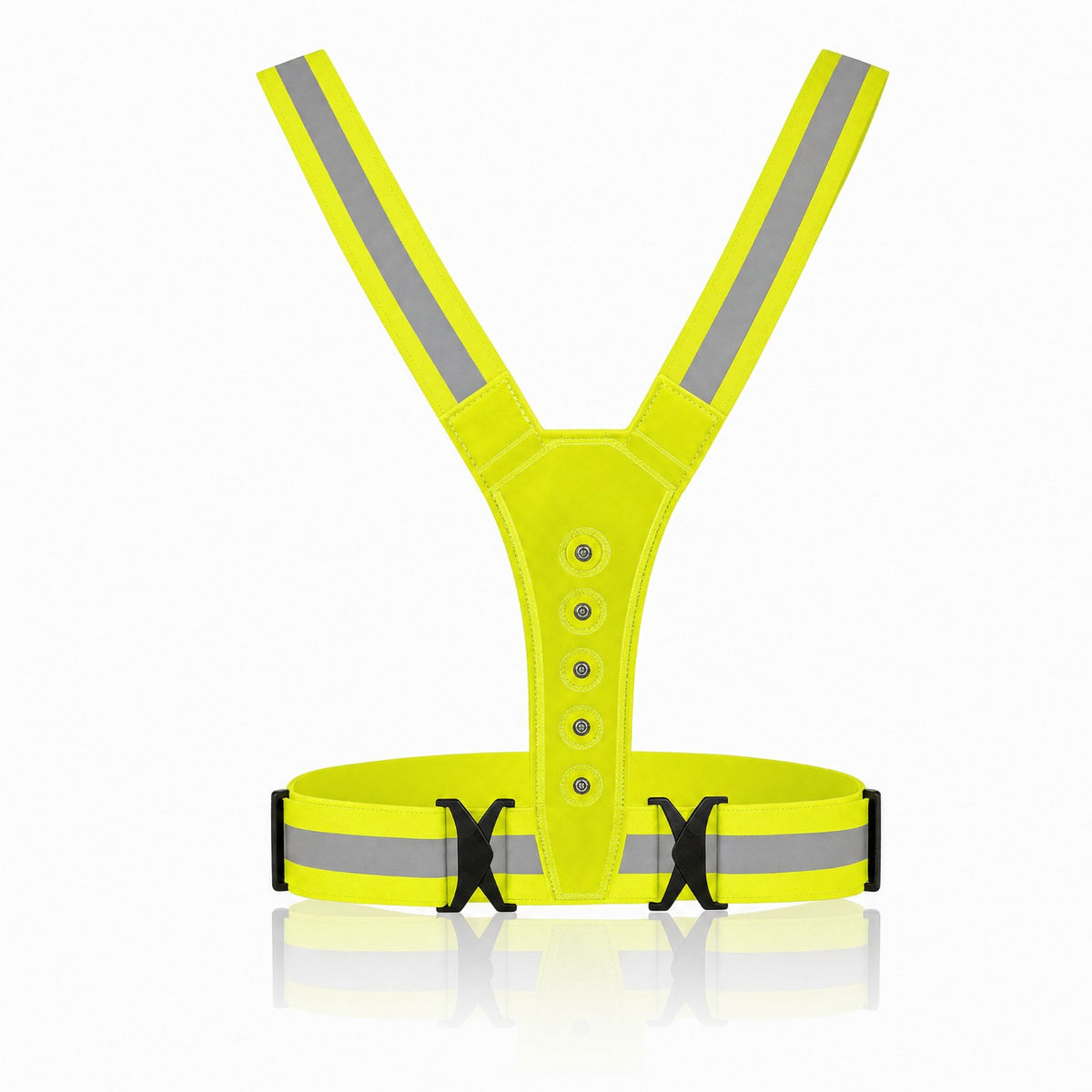 LED hardloopvest | USB oplaadbaar, 360° zichtbaar Geel, Oranje, Wit of Roze incl. dubbele oplaadsnoer